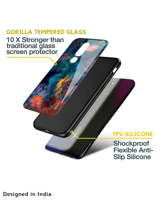 Shop Cloudburst Glass Case For Oppo Reno 3 Pro-Design