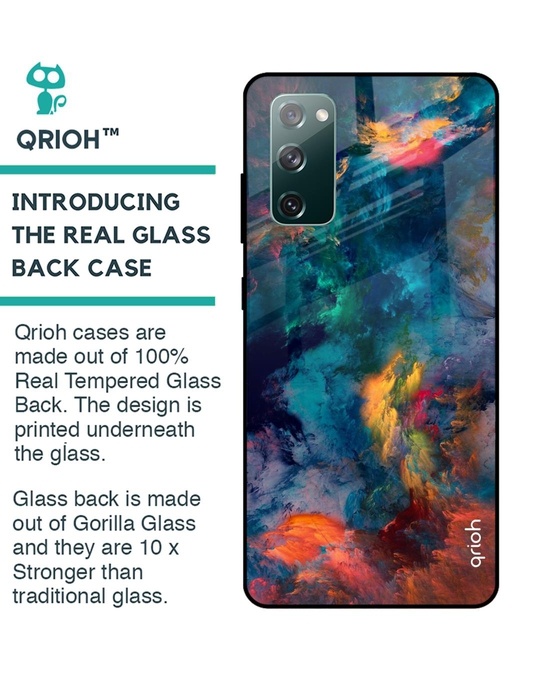 Shop Cloudburst Samsung Galaxy S20 Fe Premium Glass Case (Gorilla Glass & Shockproof Anti-Slip Silicone)-Back