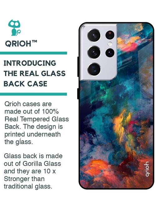 Shop Cloudburst Glass Case For Samsung Galaxy S21 Ultra-Back