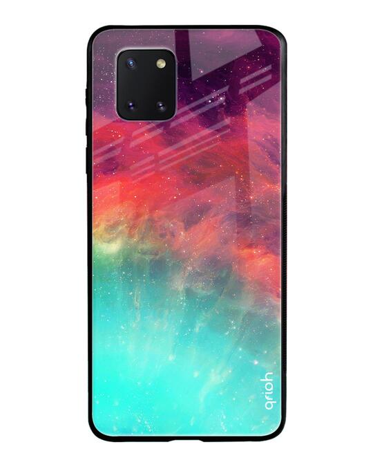 Shop Colorful Aura Glass Case For Samsung Galaxy Note 10 Lite