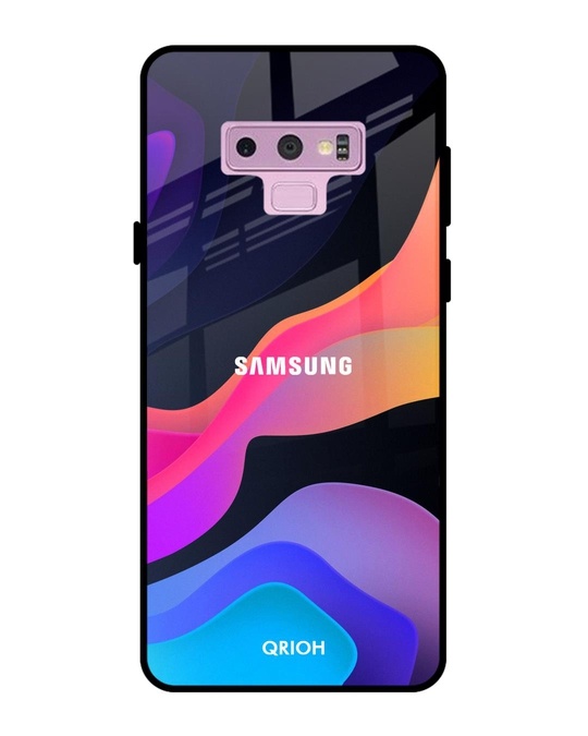 Shop Colorful Fluid Glass Case For Samsung Galaxy Note 9-Front