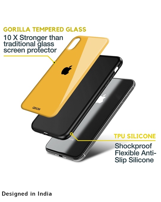 Shop Fluorescent Yellow Glass Case For Iphone 13 Pro Max-Design