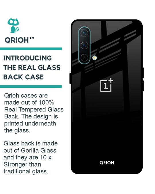 Shop Jet Black Oneplus Nord CE Premium Glass Case (Gorilla Glass & Shockproof Anti-Slip Silicone)-Design