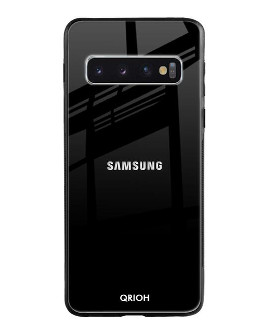 Shop Jet Black Glass Case For Samsung Galaxy S10