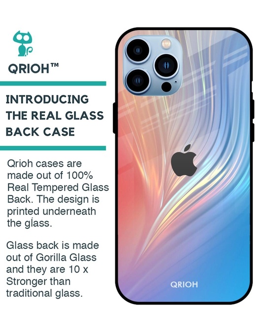 Shop Mystic Aurora Glass Case For Iphone 13 Pro-Back