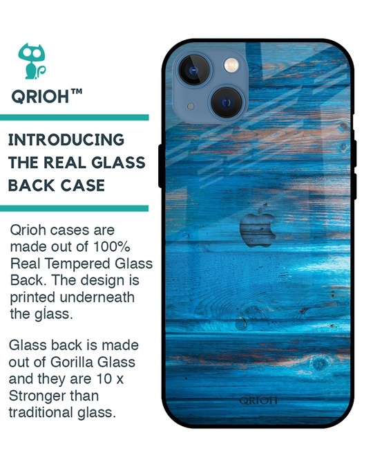 Shop Patina Finish Glass Case For Iphone 13 Mini-Back