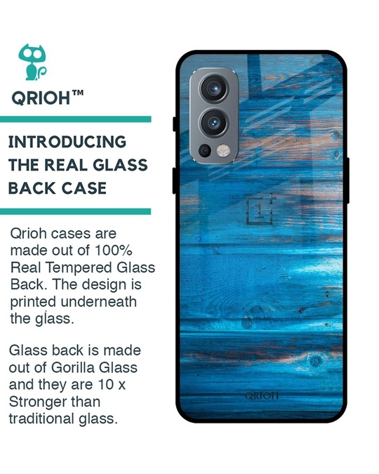 Shop Patina Finish Glass Case For Oneplus Nord 2-Back