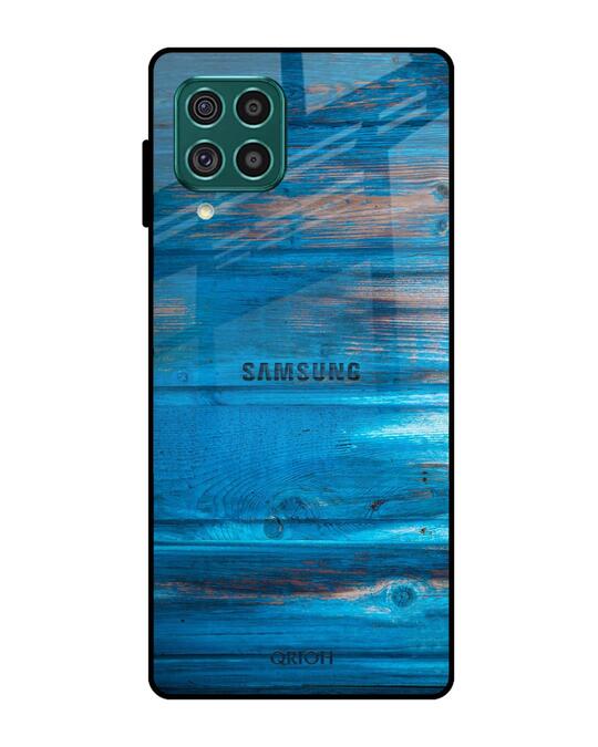 Shop Patina Finish Glass Case For Samsung Galaxy F62-Front