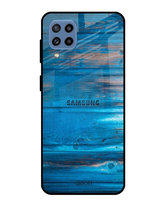 Shop Patina Finish Glass Case For Samsung Galaxy M32-Front