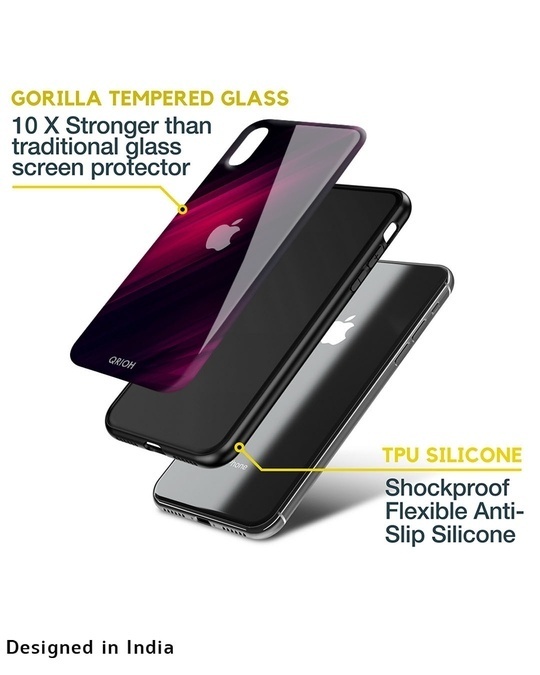 Shop Razor Black Printed Premium Glass Case for Apple iPhone 6S (Shock Proof, Scratch Resistant)-Full
