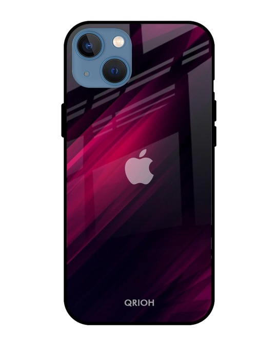 Shop Razor Black Glass Case For Iphone 13 Mini-Front