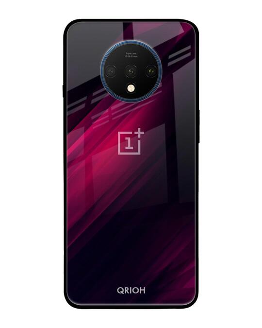 Shop Razor Black Glass Case For Oneplus 7t-Front