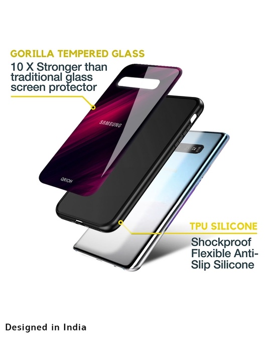 Shop Razor Black Glass Case For Samsung Galaxy A12-Design