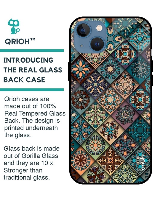 Shop Retro Art Glass Case For Iphone 13-Back