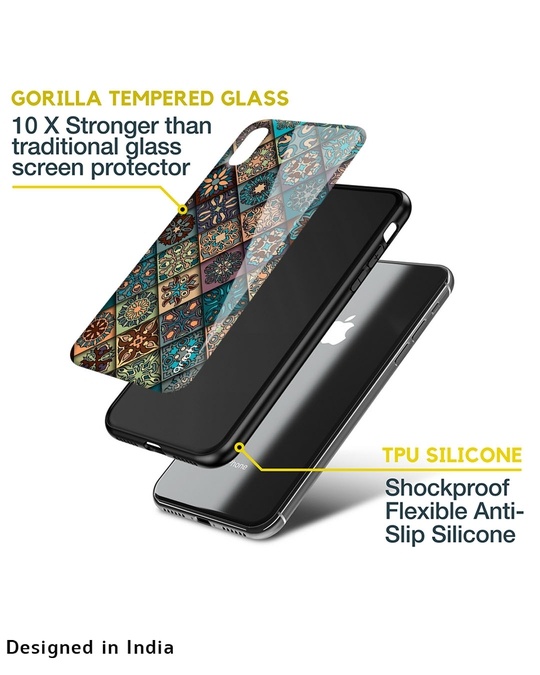 Shop Retro Art Glass Case For Iphone 13 Mini-Design