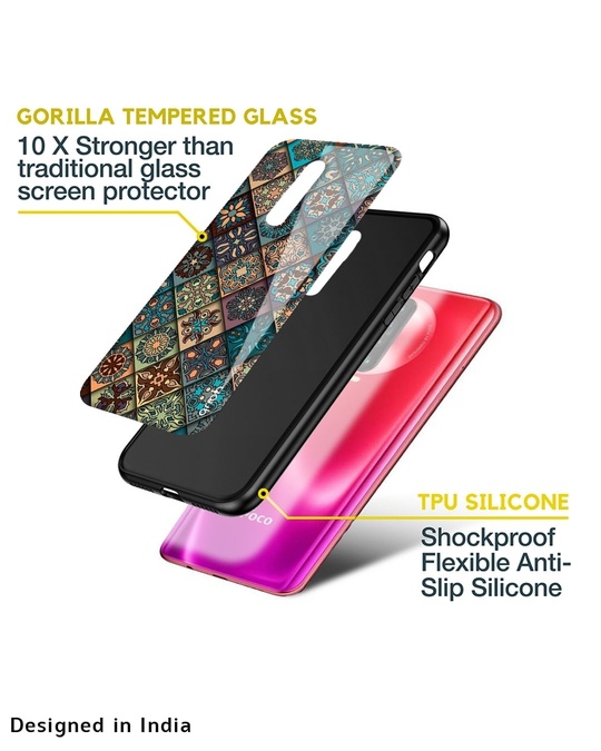 Shop Retro Art Glass Case For Poco M3 Pro-Design