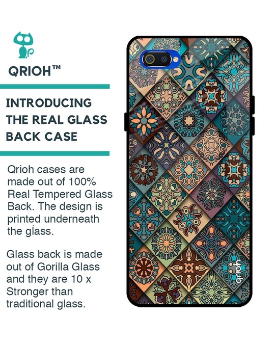 Shop Retro Art Glass Case For Realme C2-Back