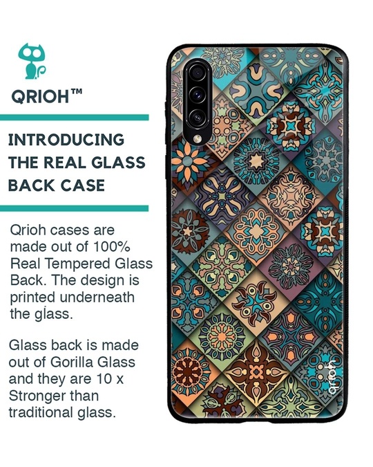 Shop Retro Art Glass Case For Samsung Galaxy A30s-Back