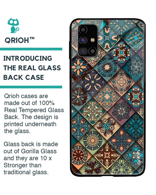 Shop Retro Art Glass Case For Samsung Galaxy M31s-Back