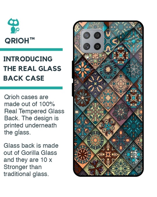 Shop Retro Art Glass Case For Samsung Galaxy M42-Back