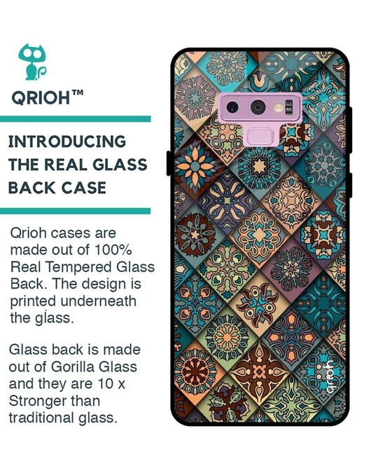 Shop Retro Art Glass Case For Samsung Galaxy Note 9-Back