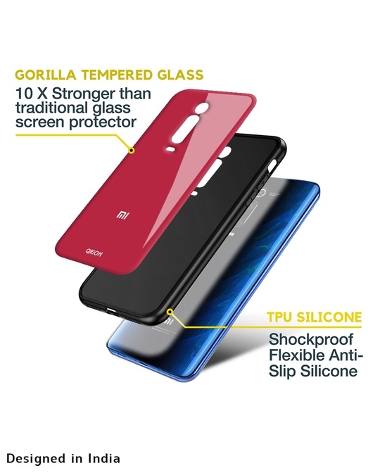 Shop Solo Maroon Glass Case For Redmi Note 10t 5g-Design