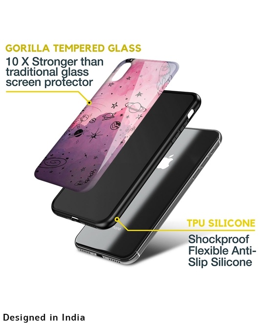 Shop Space Doodles Glass Case For Iphone 13 Pro-Design