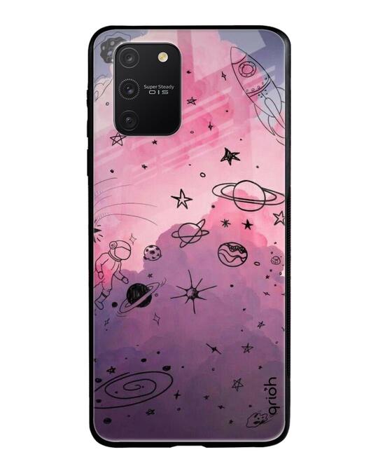 Shop Space Doodles Glass Case For Samsung Galaxy S10 Lite
