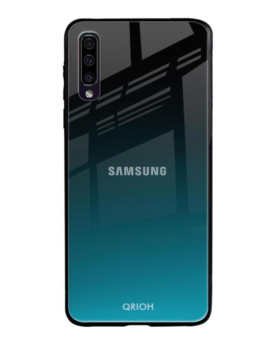 Shop Ultramarine Glass Case For Samsung Galaxy A70-Front