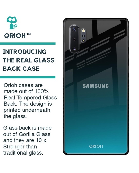 Shop Ultramarine Glass Case For Samsung Galaxy Note 10 Plus-Back