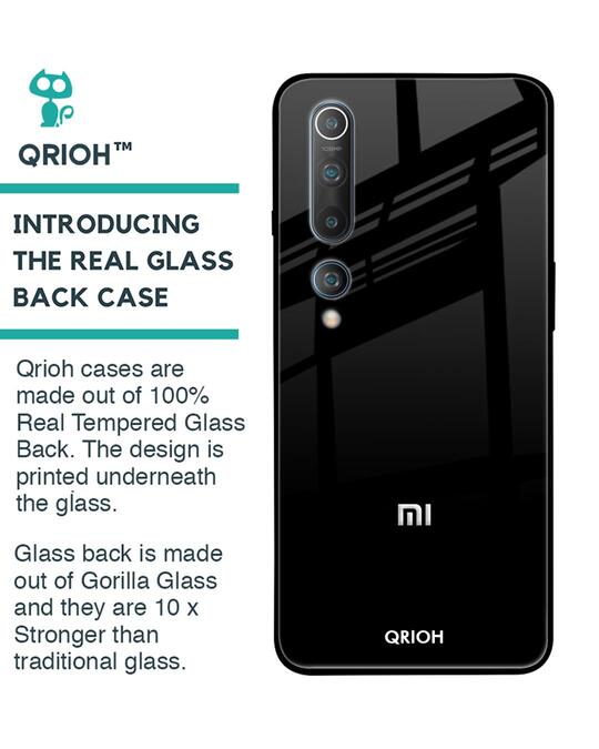 Shop Jet Black Glass Case For Xiaomi Mi 10 Pro-Back