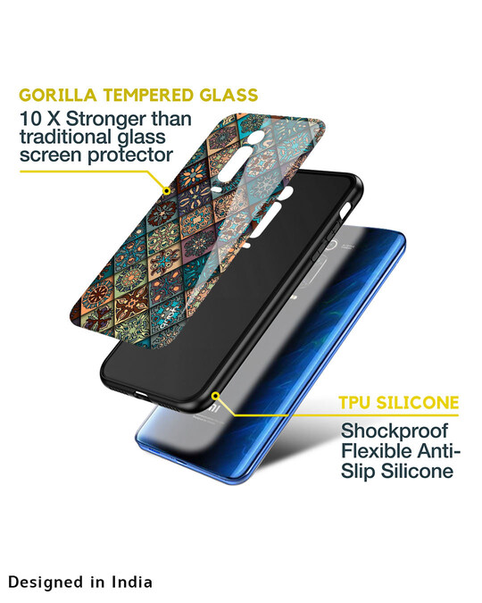 Shop Retro Art Glass Case For Xiaomi Mi 10 Pro-Full
