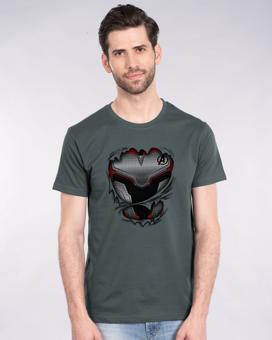 Shop Quantum Suit Half Sleeve T-Shirt (AVEGL)-Front