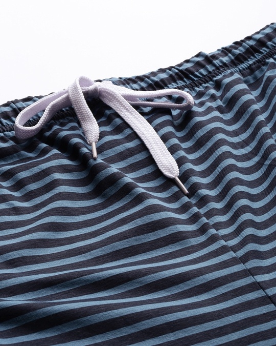 Shop Blue Striped Pyjamas-Full