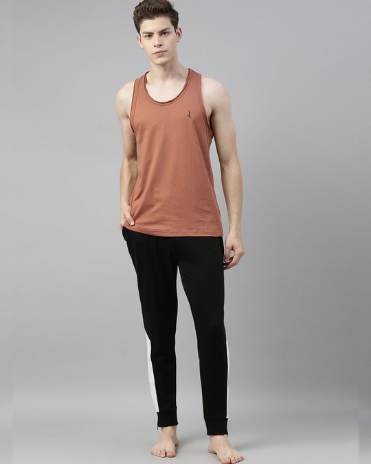 Shop Brown Solid T Shirt