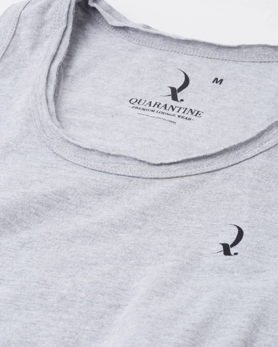 Shop Grey Solid T Shirt-Full