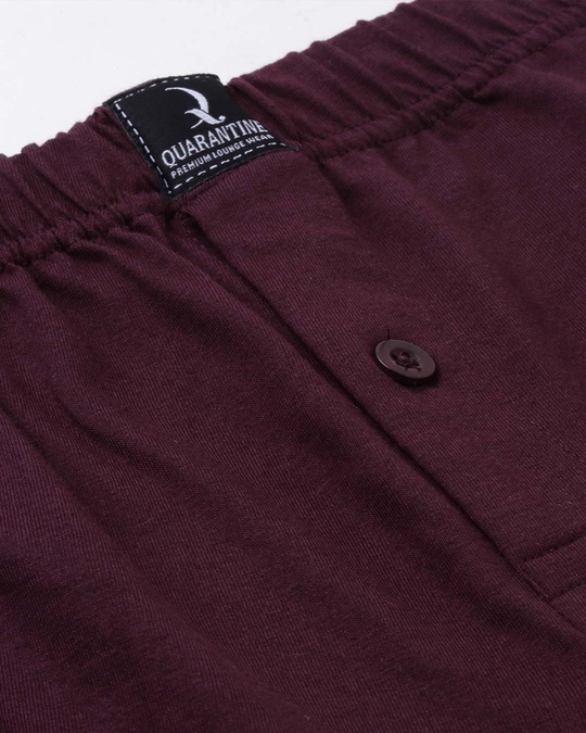 Shop Maroon Solid Boxer-Full