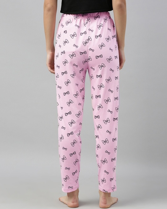 Shop Pink Graphic Pyjamas-Back