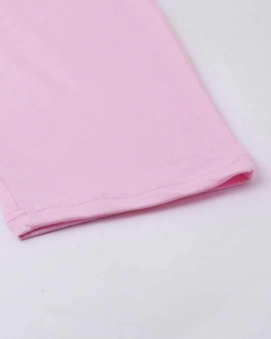 Shop Pink Solid Trackpants