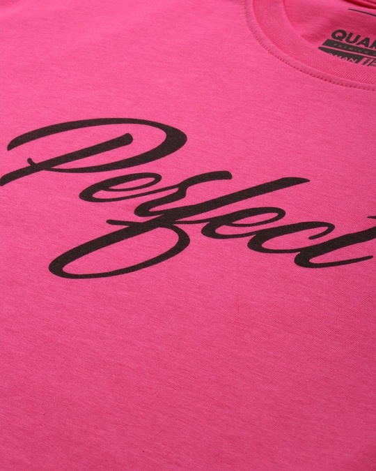 Shop Pink Typographic T Shirt-Full