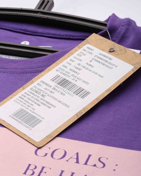 Shop Purple Colourblocked T Shirt