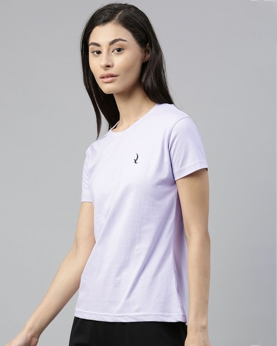 Shop Purple Solid T Shirt-Design