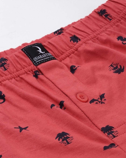 Shop Red Printed Boxer-Full
