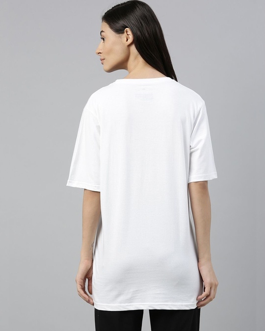 Shop White Graphic Print T Shirt-Back