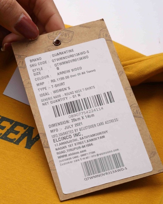 Shop Yellow Typographic T Shirt