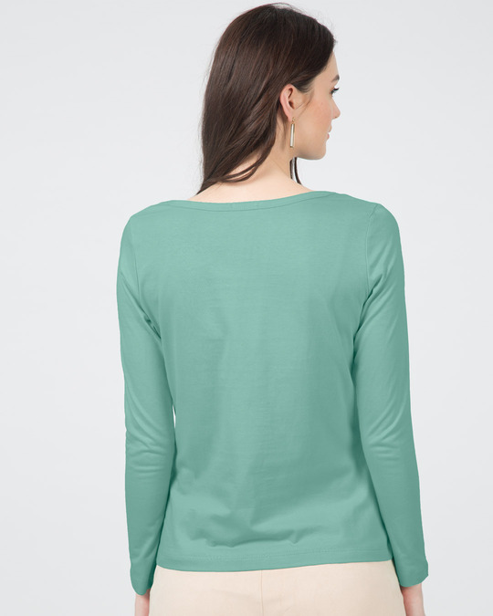 Shop Radiate Positivity Scoop Neck Full Sleeve T-Shirt (DL)-Back