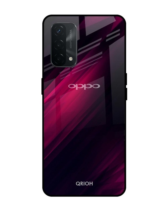 Shop Razor Printed Premium Glass Cover for Oppo A74 (Shock Proof, Lightweight)-Front