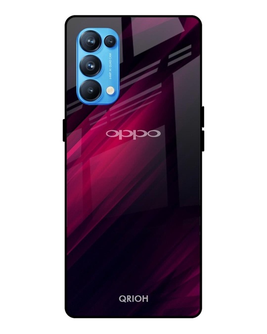 Shop Razor Printed Premium Glass Cover for Oppo Reno 5 Pro (Shock Proof, Lightweight)-Front