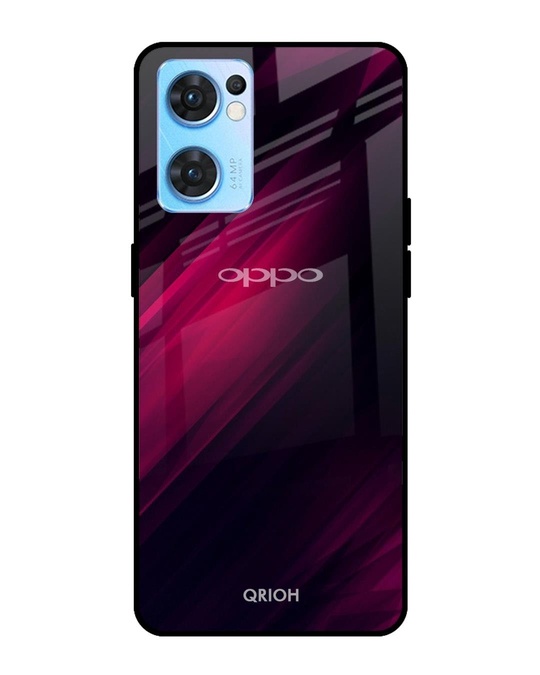 Shop Razor Printed Premium Glass Cover for Oppo Reno 7 5G (Shock Proof, Lightweight)-Front