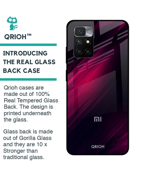 Shop Razor Printed Premium Glass Cover for Redmi 10 Prime (Shock Proof, Lightweight)-Back